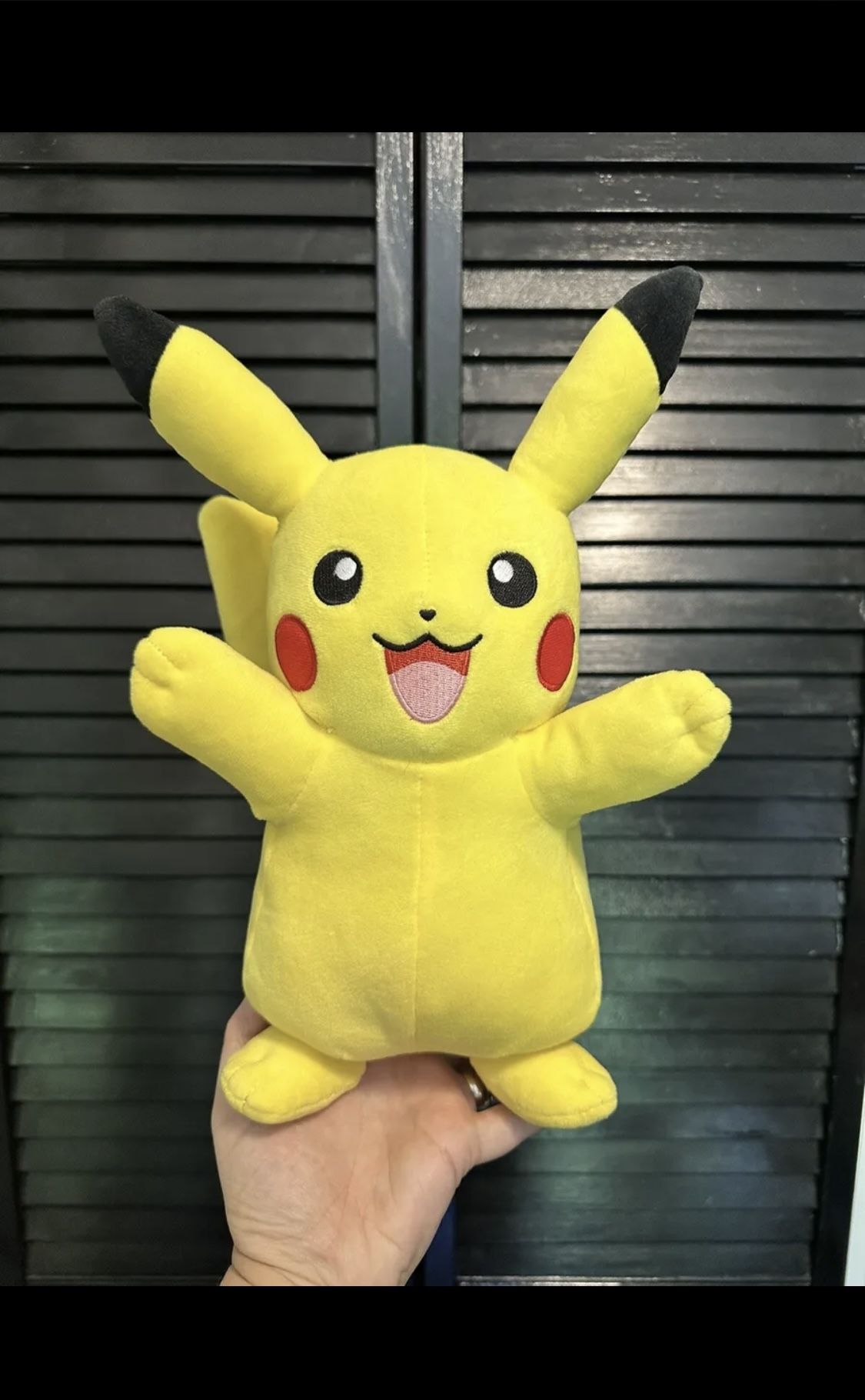 2022 Pokemon Pikachu Plush Yellow 9" Plush Nintendo Game Freak - Great Condition