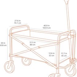 New foldable heavy duty wagon