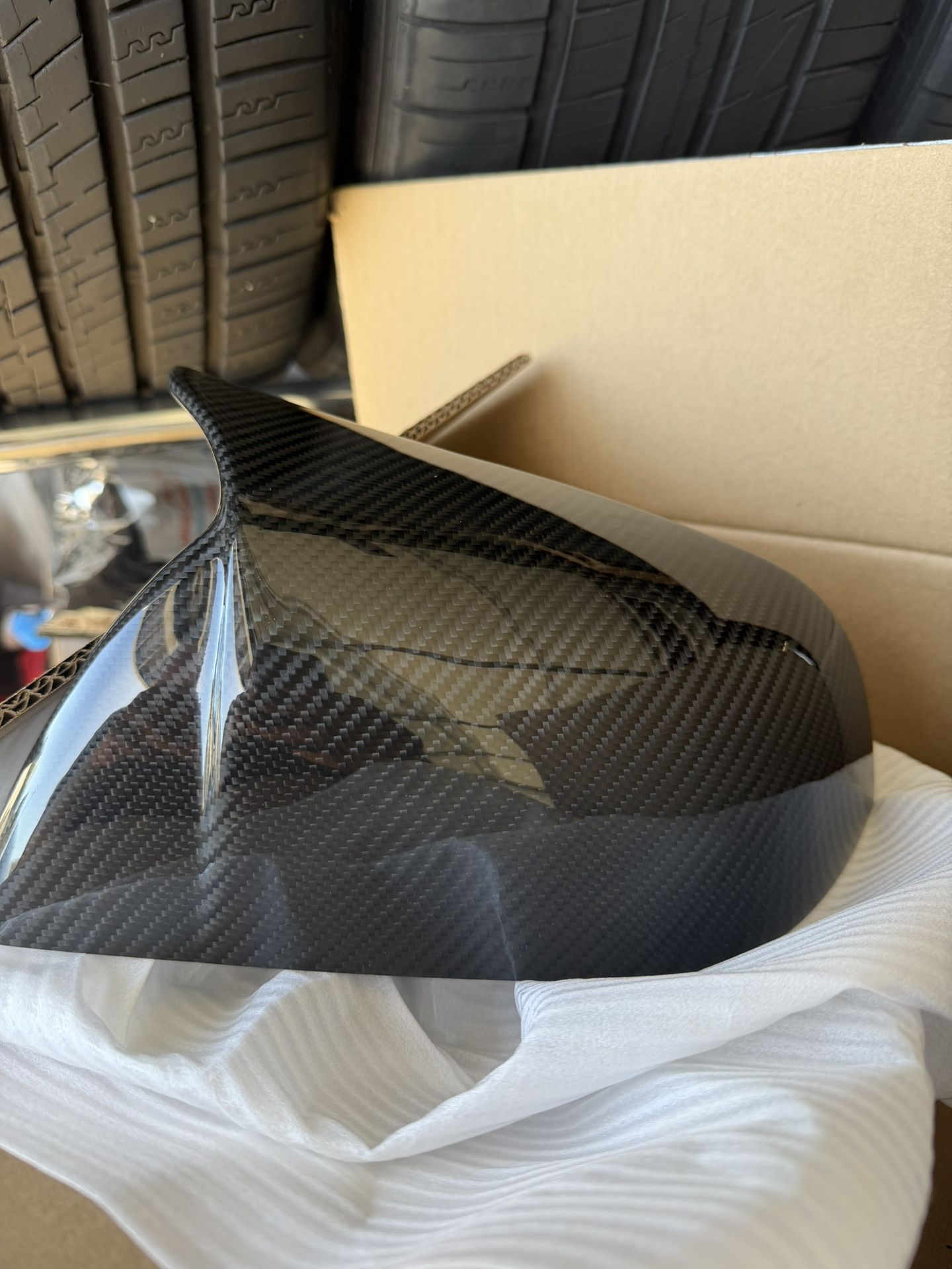 New Carbon Mirror Cap For Model 3 