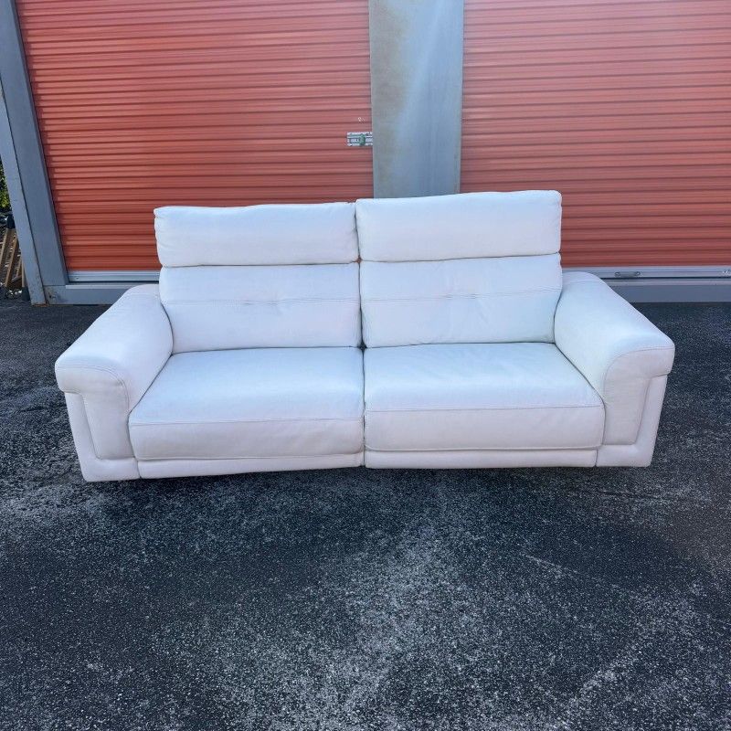 Italian Style Electric Recliner Genuine Leather