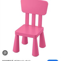 Ikea Mammut kids chair, vintage pink