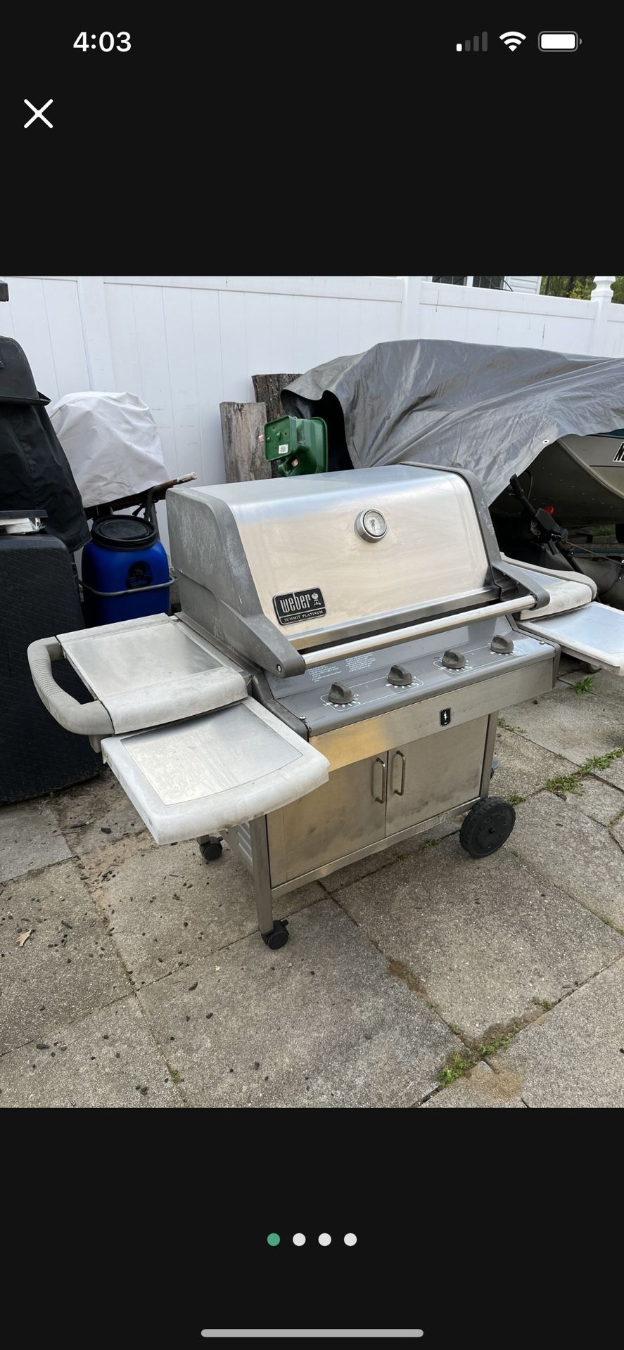 WEBER SUMMIT PLATINUM GRILL D4 PROPANE