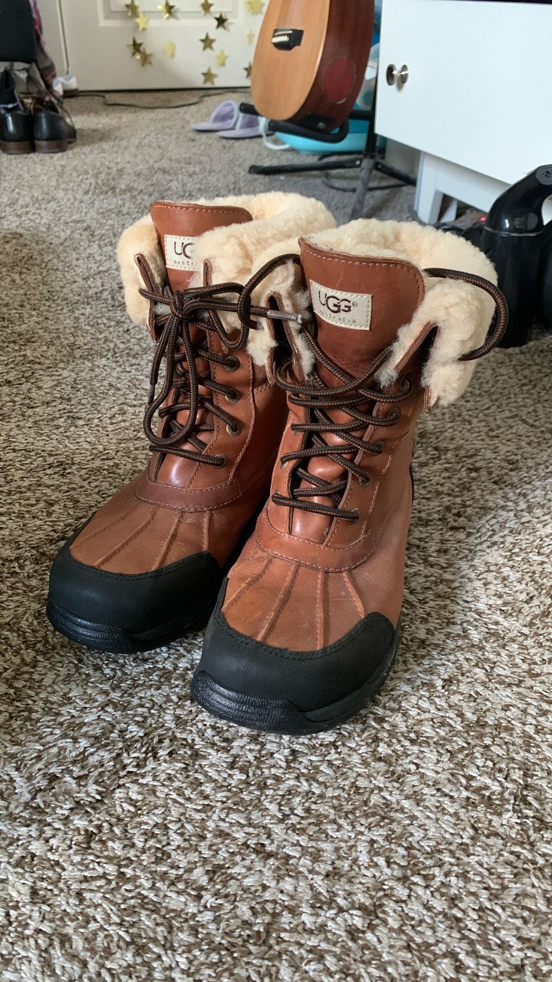 Ugg winter boots with fur