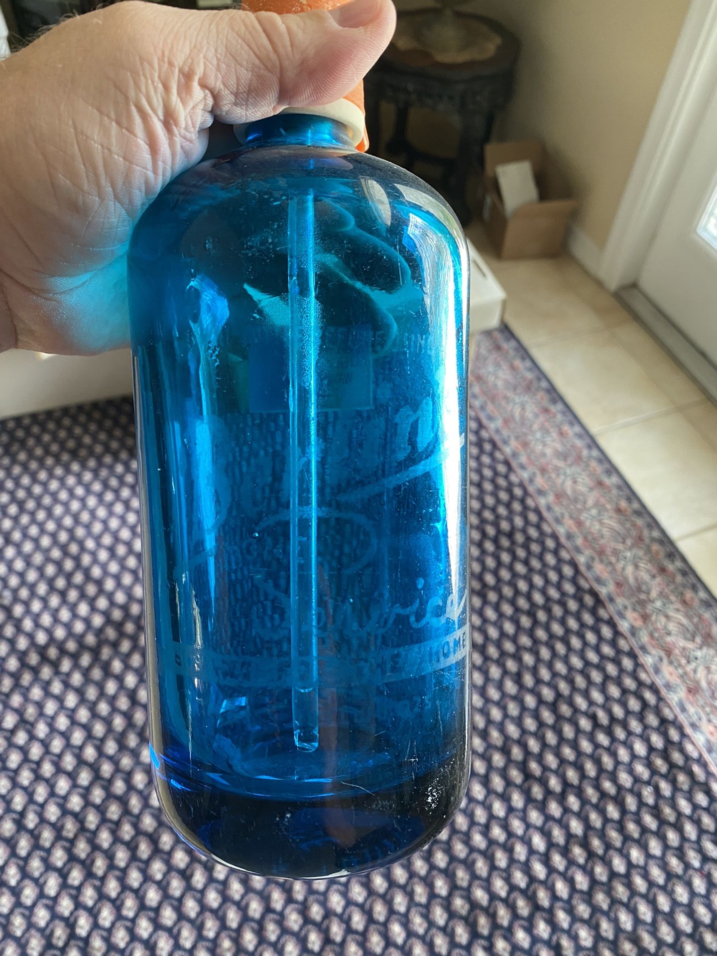 Antique Vintage Seltzer Bottles 5 Total With Case