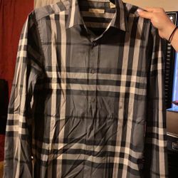 Small Burberry Long Sleeve Dress Shirt …. Paid Close To 500 For It 