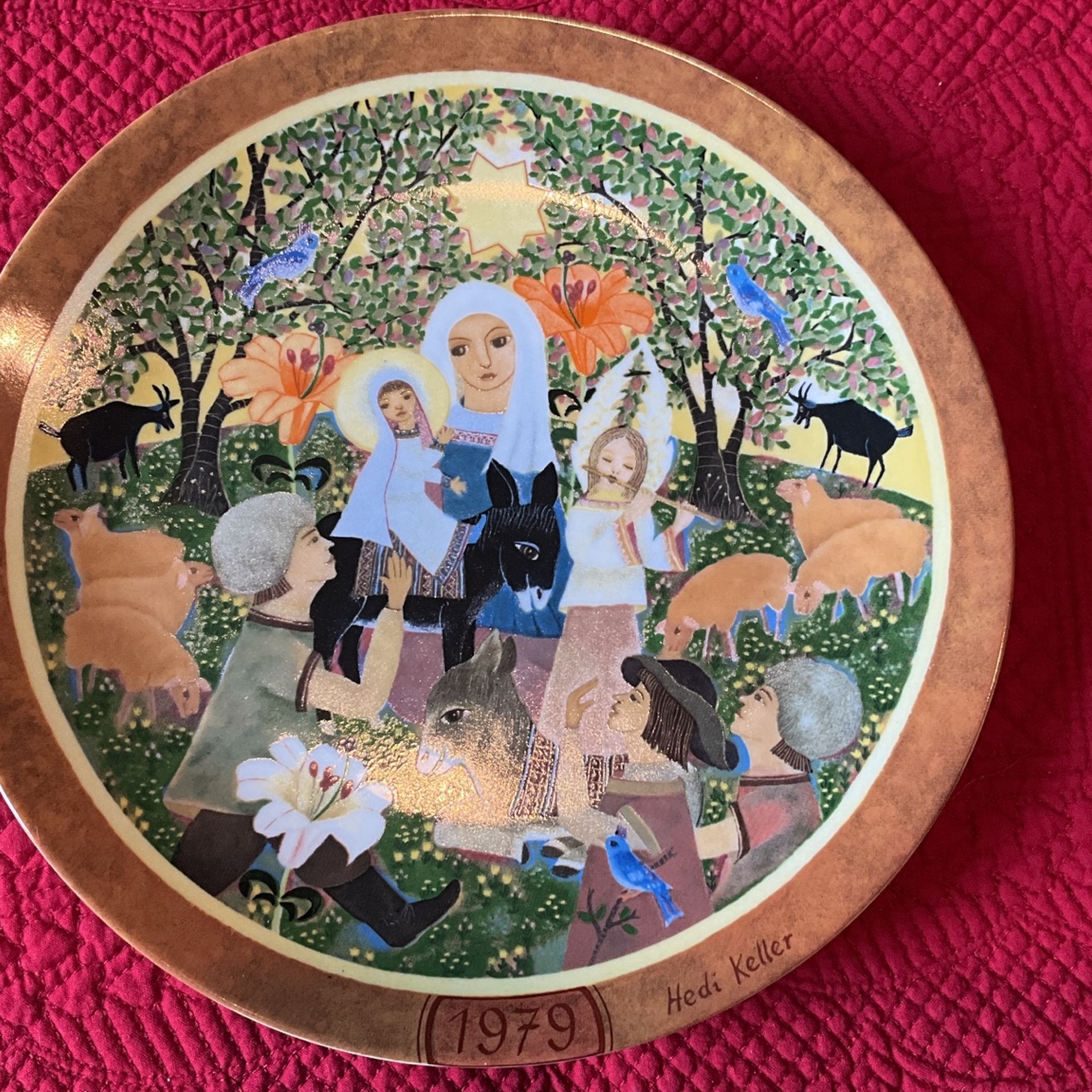 The Adoration - Die Anbetung Plate - Heidi Keller