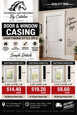 Craftsman Style Door and Window Casing(MDF & PFJ)