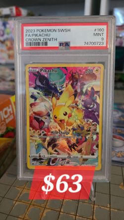 PSA 9 Pikachu Full Art Crown Zenith #160/159