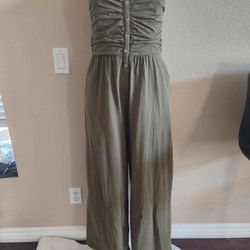 Green Jumpsuit Romper