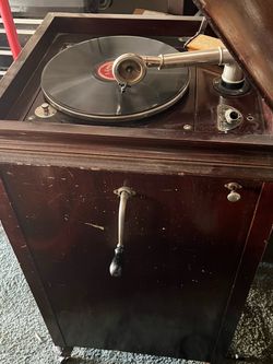 Old Silvertone phonograph