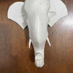 White Elephant Wooden Ordament