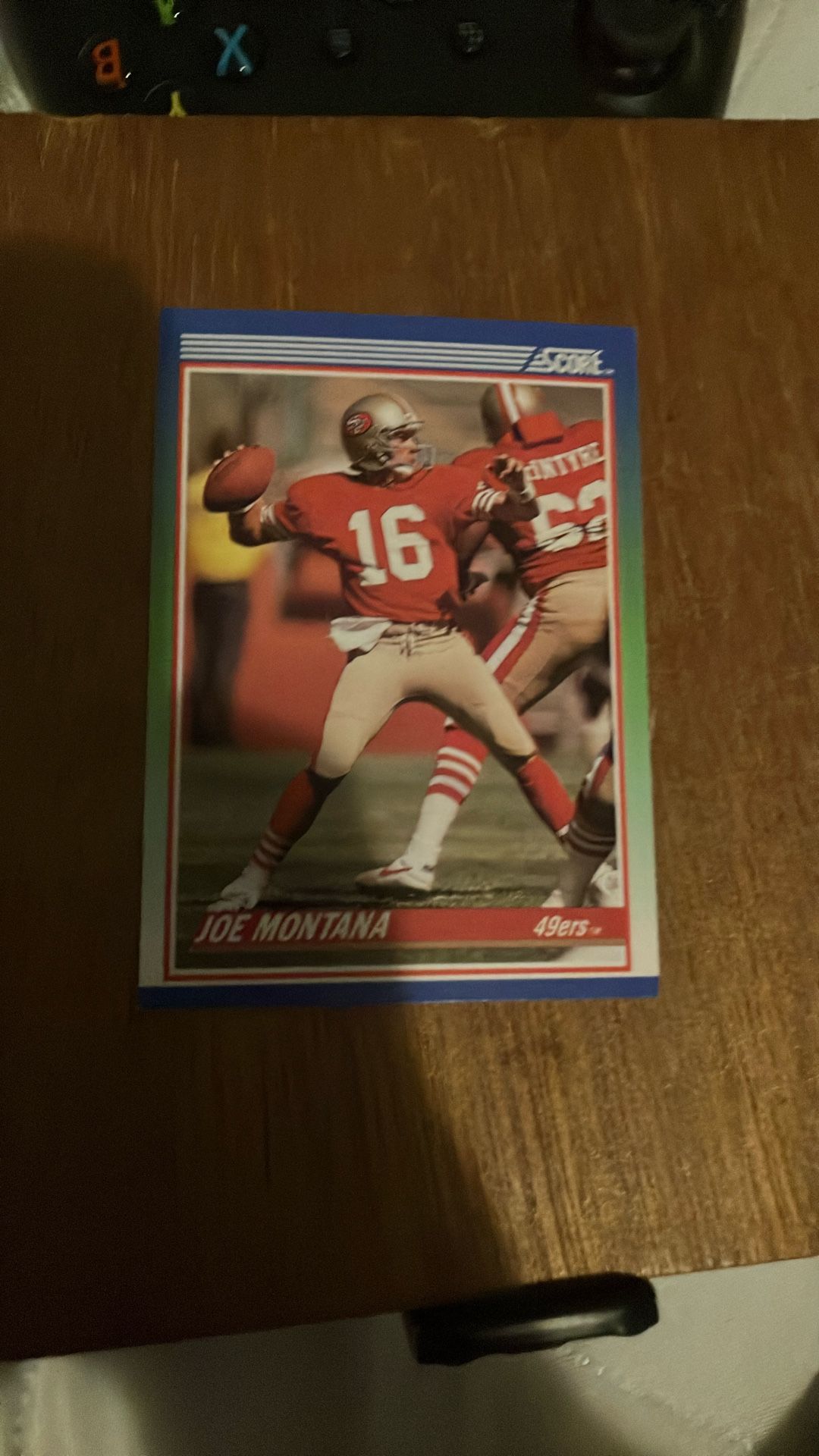 Joe Montana NFL Score Card