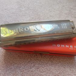 Large Hohner Chromonica III Vintage Harmonica