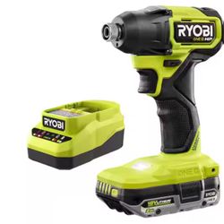 ONE+ HP 18V Brushless Cordless Compact Impact Driver Kit with 18V 2.0 Ah HIGH PERFORMANCE Battery and Charger=Ryb-140