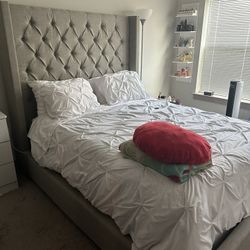 Queer Bed Frame With Box Spring 