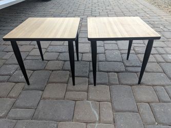 Pair Of Matching Mid Century Modern Vintage Side Tables End Tables Nightstands