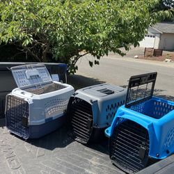 Small Dog Cat Rabbit Bunny Kennel Crate Carrier Like New 24" L by 14” W by 14” H $25 Each