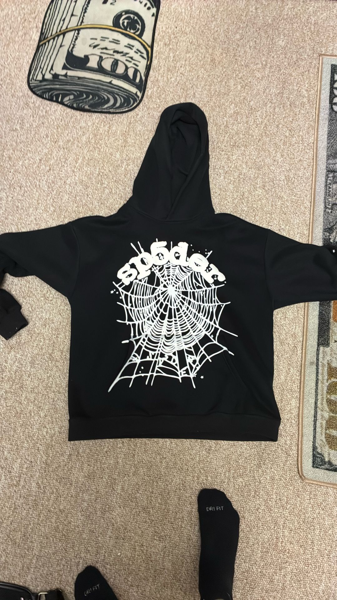 Spider Hoodie Large Fits M As Well Worn Once
