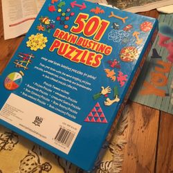 Puzzles And Games- 501 BRAIN BUSTING PUZZLES/CODE BREAKER(BRAIN GAMES)-$15 FOR BOTH OR BO….