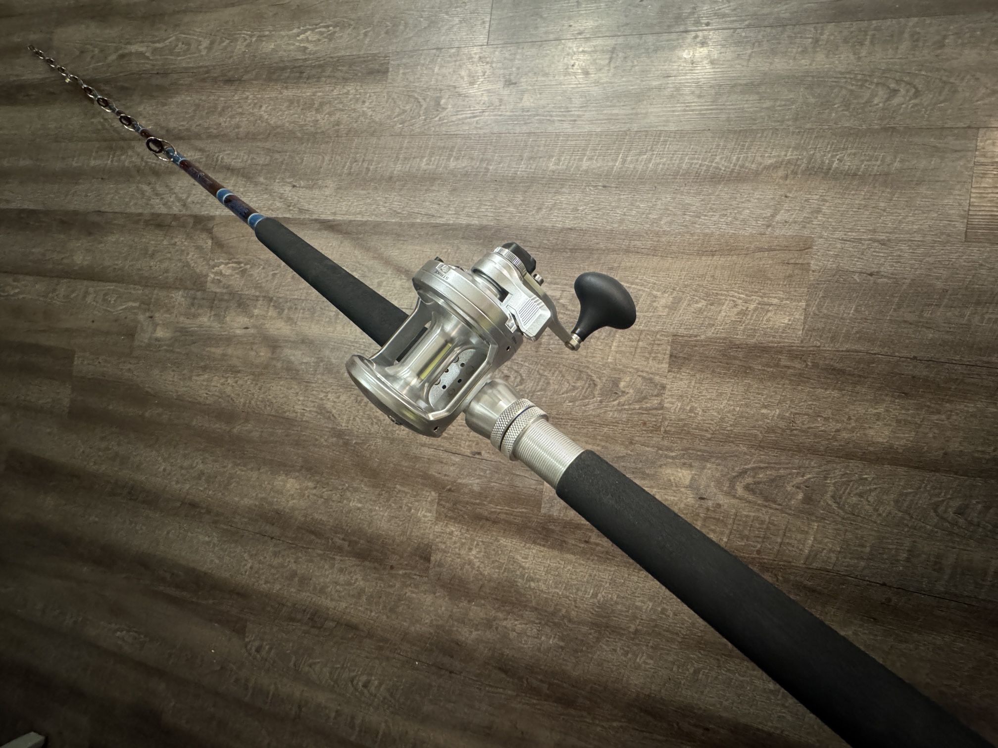 New Shimano Speedmaster 16 2 Speed. Super Seeker Salty Crew Old Stock Fishing Combo.