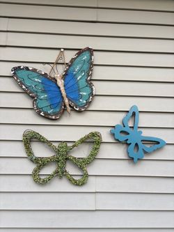 Yard/Garden Butterfly Art Trio