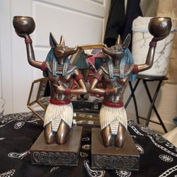 Egyptian God Anubis Set Of 2