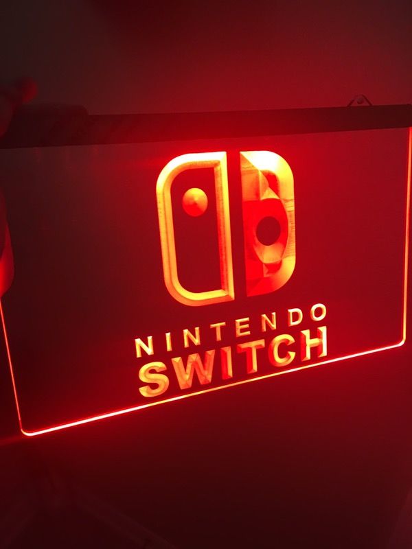NINTENDO SWITCH LOGO LED LIGHT SIGN