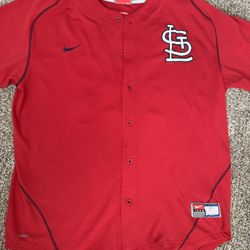Nike St. Louis Cardinals Baseball Jersey Men’s Red Vintage 00s Embroidered