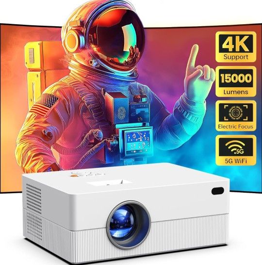 Mini Projector with WiFi and Bluetooth 15000L