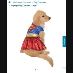 Large Dog Super Woman Brand New Never Used 