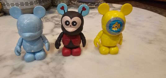 Rare Collectible Disney Vinylmation 3" Figures - Lot of 3 (Inc. Castle Chaser & Nemo)