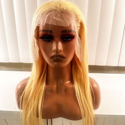 Blonde 28” Human Hair lace Wig
