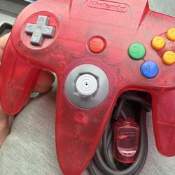 Watermelon Red N64 Controller
