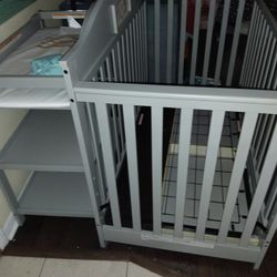 Crib And Changing Table