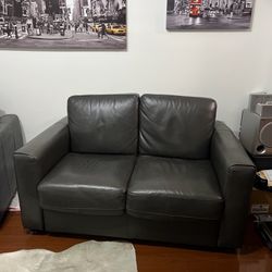 Leather Sofa Bed $550