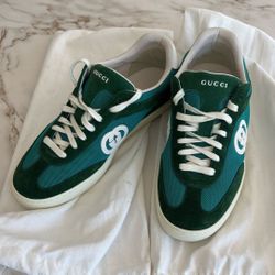 Gucci G75 Canvas & Suede Sneakers - Men’s Size 8 (Brand New)