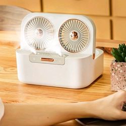 Portable Fan and Mist Humidifier with water spray