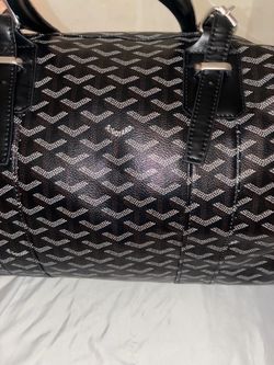 Goyard Boston Bag Black Chevron