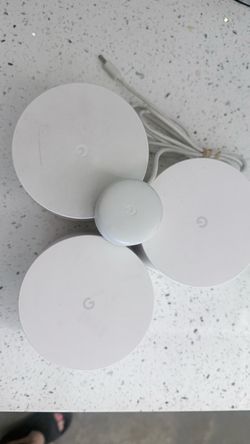 📶 GOOGLE WIFI MESH SYSTEM — 3 UNITS — $40