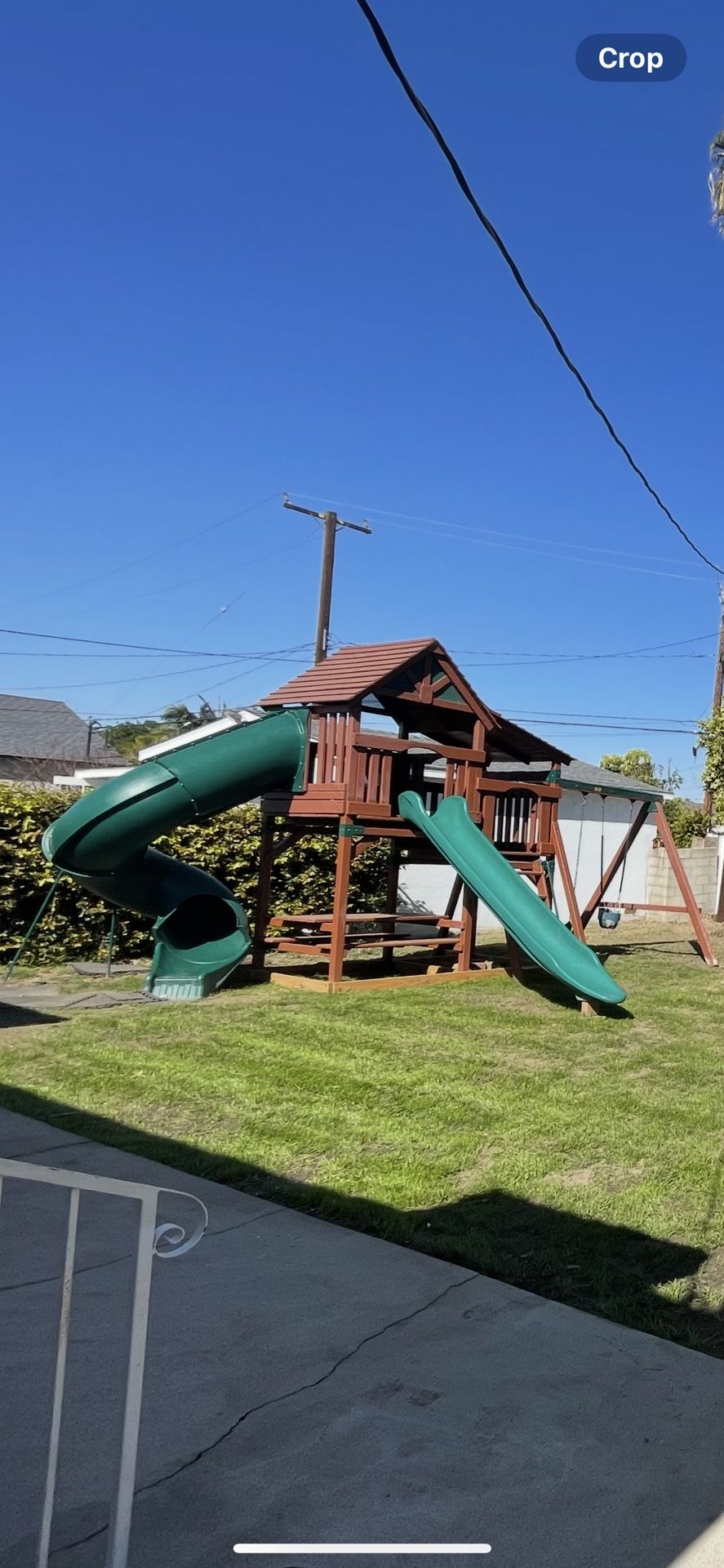Kids Cedar Swing set