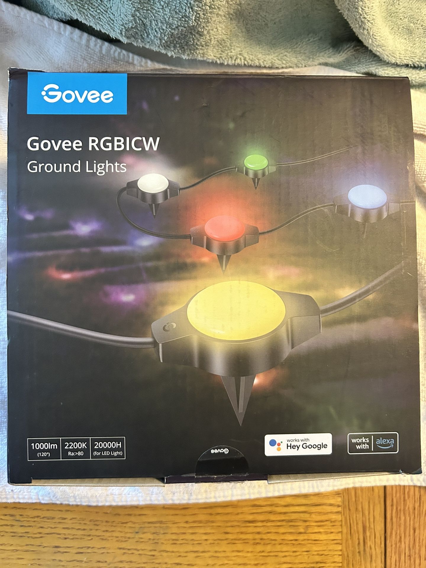 Govee ground lights for outdoor can sync its light effects RGBIC