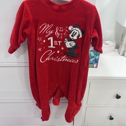 Mickey Onesie Baby Girl Christmas