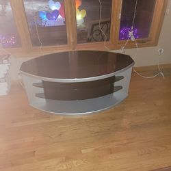 Tv Stand/ Entertainment Center ,great Shape ,Gray 
