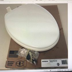 Toilet Seat - BENEKE EM30TM000 WHT ELONG MOLDED WOOD CLOSED FRONT TOILET SEAT