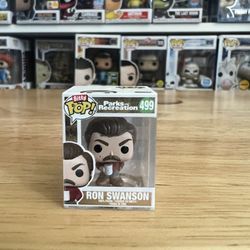 BITTY Ron Swanson Parks & Recreation Funko Pop #499 Rec TV Show Nick Offerman