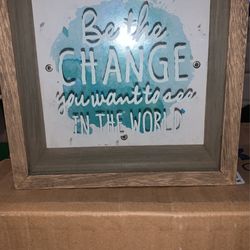 Piggy Bank “ Be The Change You Want To See On The World”