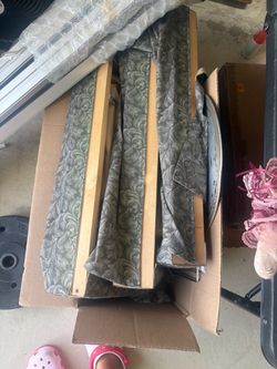 Wooden curtain frames