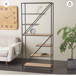 Modern Wooden And Metal shelving