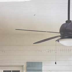 Ackerly 52 in. Integrated LED Indoor/Outdoor Bronze Ceiling Fan with Light Kit