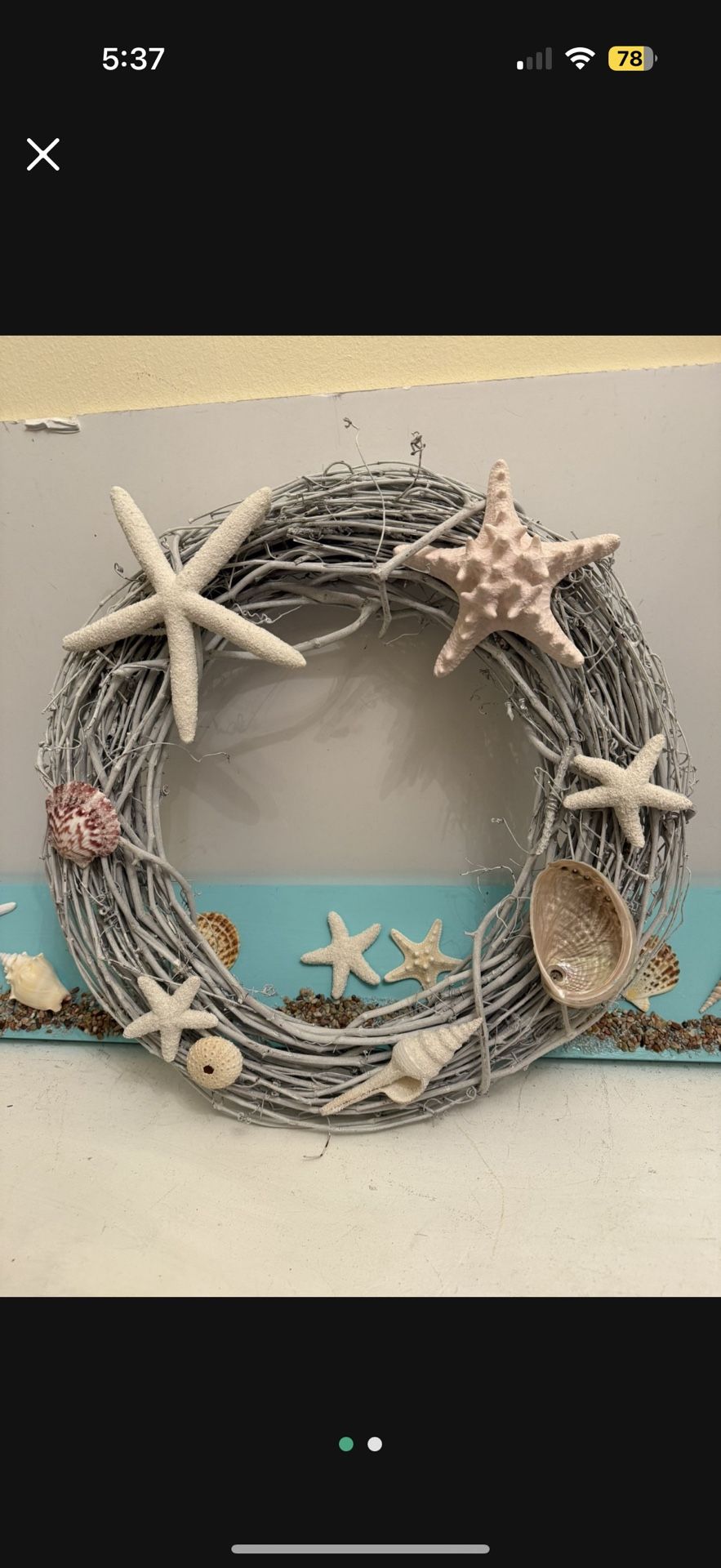 Sea Shell Wreath And Wall Decor